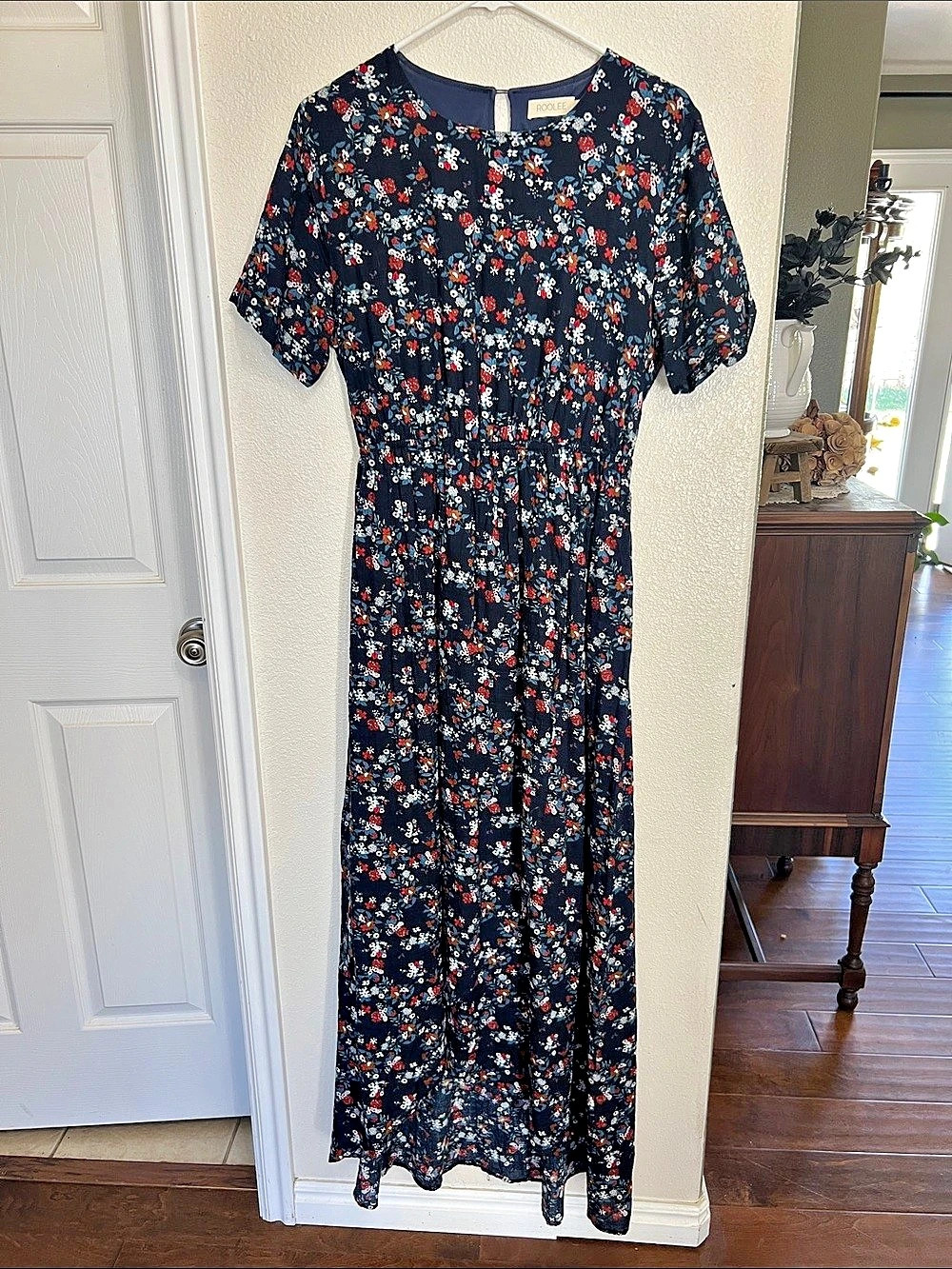 ROOLEE Floral Maxi Dress Size XL Like New